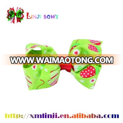 Hotsale newest decorative christmas ribbon hair bow