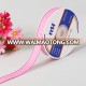 5/8" Stripe Grosgrain Ribbon Pink and White