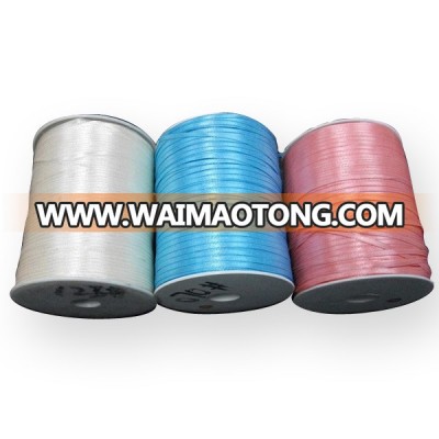 3mm 100% polyester solid color double face pure silk satin ribbon