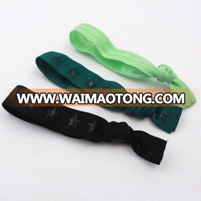 custom logo printed elastic ribbon