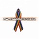 7.5 cm Small Rainbow Cancer Awareness Ribbon with Safety Pin