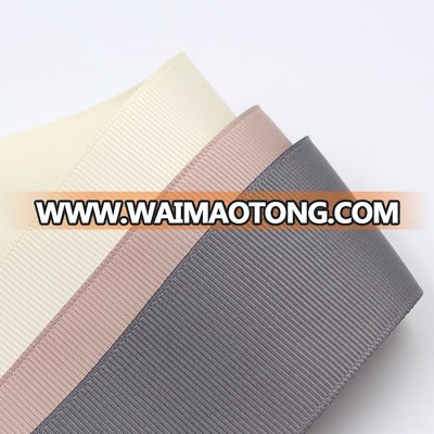 factory wholesale solid color grosgrain ribbon for hair bows