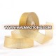 Wholesale  Gold  Glitter Christmas Ribbon Roll For Christmas Decoration