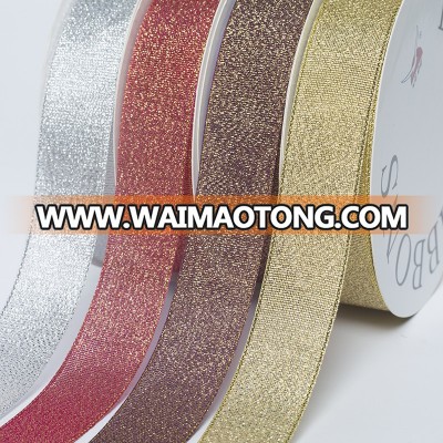 glitter luxury christmas ribbon for christmas decorative bows