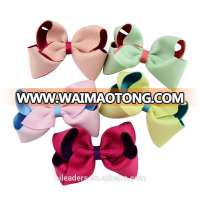 Double Color Beautiful Grosgrain Ribbon Bow